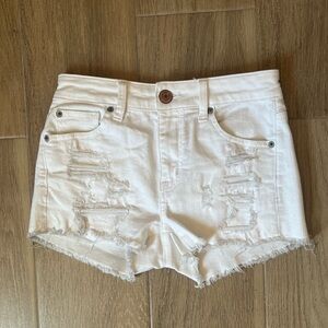 American Eagle White Denim Shorts